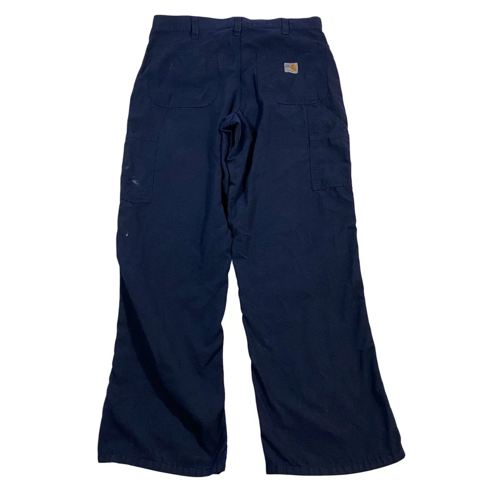 Carhartt Flame Resistant Work Pants NFPA 2112 Relaxed Fit Blue 32x30 - Picture 2 of 16